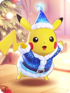 Holiday Style (Blue): Pikachu